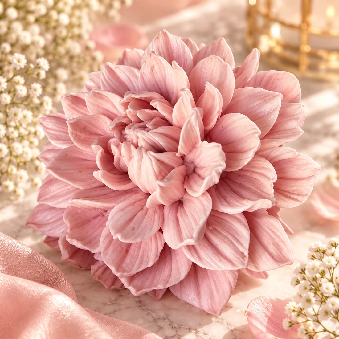 Box of marshmallow flowers